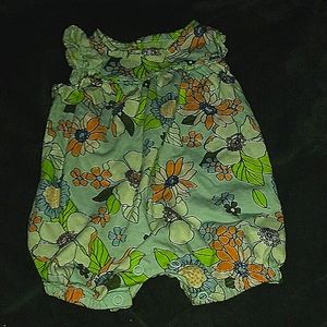 Flower baby romper